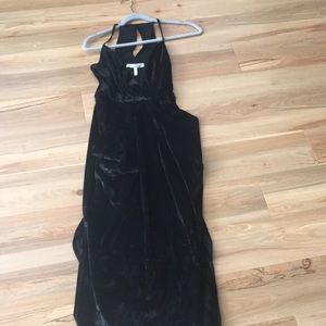BCBG black suede dress